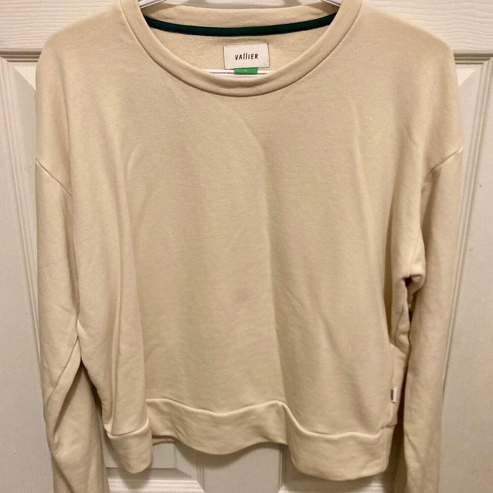 Women's Roxboro Crewneck Sweater in Cream by Vallier, size L